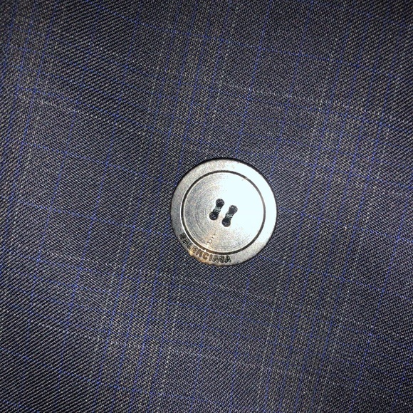 BALENCIAGA CHECK HIGH COLLAR JACKET SIZE 50/L - Picture 8 of 8